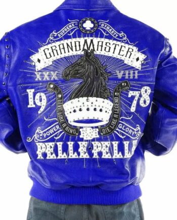 Pelle Pelle Mens Grand Master Blue Jacket