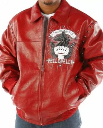 Pelle Pelle Mens Grand Master Red Jacket.