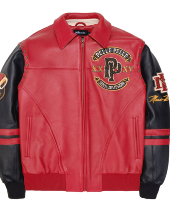 Pelle Pelle Panther Red Leather Jacket.