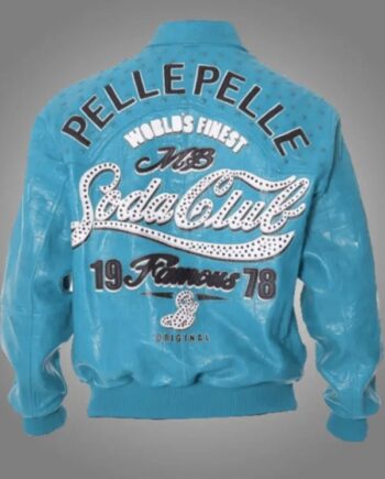 Pelle Pelle Soda Club Turquoise Leather Jacket