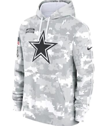 2024 Dallas Cowboys Arctic Camo Nfl Hoodie