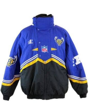 Boniface NFL Baltimore Ravens Blue Vintage Jacket.