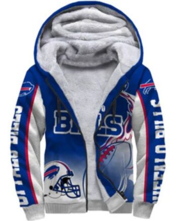 Buffalo Bills Fleece Nfl Jacket Printed Ball Hoodie