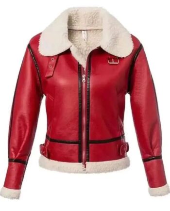 Christmas Womens Leather Jacket.