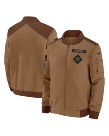 Dallas Cowboys Salute To Service Bomber Jacket.