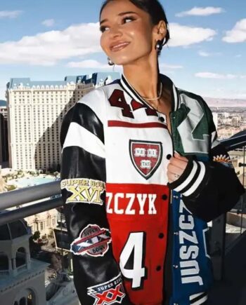 Kristin Juszczyk Super Bowl 2024 Jacket