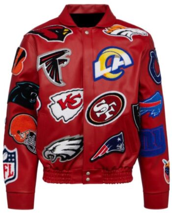 NFL Red Collage Jeff Hamilton Jacket.