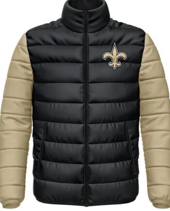 New Orleans Saints Varsity Puffer Jacket