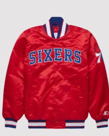 Philadelphia 76ers Starter Vintage Varsity Jacket.