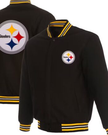 Pittsburgh Steelers Jh Design Reversible Jacket.