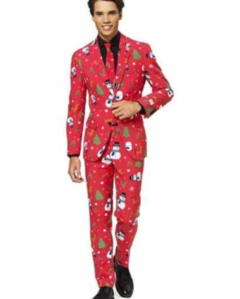 Red Snowman Christmas Suit