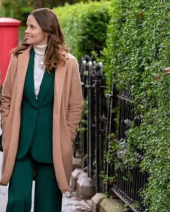 Sarah Ramos Christmas in Notting Hill Long Coat