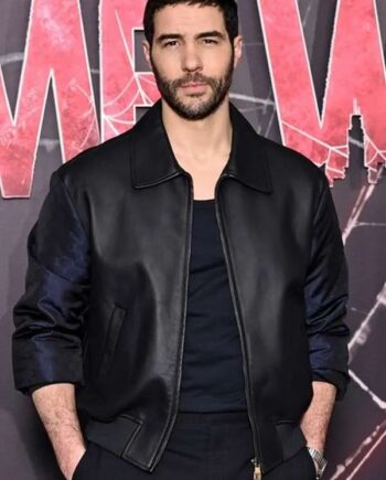 Tahar Rahim Madame Web Premiere Leather Jacket