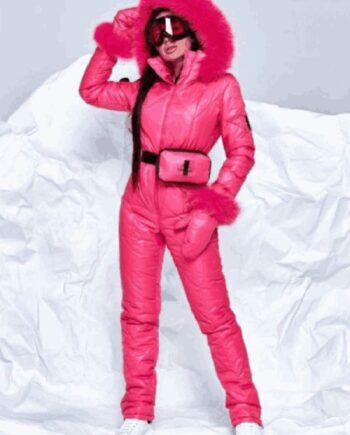 Pink Ski Jumpsuit.