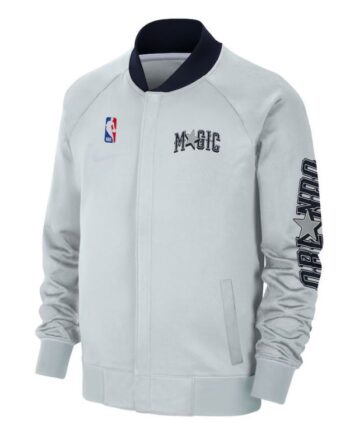 Men’s Orlando Magic Nike Silver 202425 City Edition Authentic Showtime Performance Full-Zip Jacket.