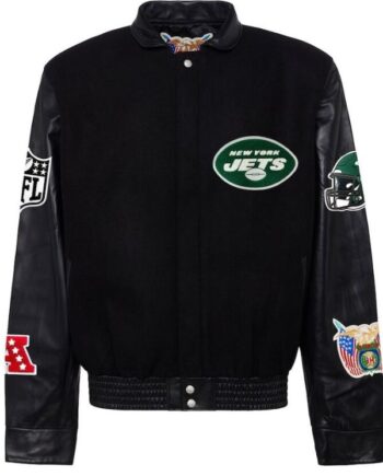 New York Jets Jeff Hamilton Black Jacket