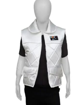 White Satin Vest.