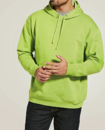 Mens Cotton Green Lime Hoodie.